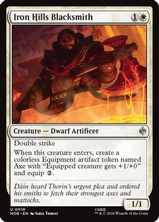 Iron Hills Blacksmith (HOB-016) [The Hobbit] Foil MTG Single Wizards of the Coast