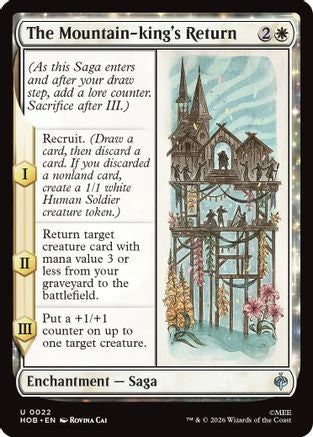 The Mountain-king's Return (HOB-022) [The Hobbit] MTG Single Wizards of the Coast
