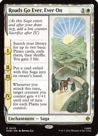 Roads Go Ever, Ever On (HOB-025) [The Hobbit] Foil MTG Single Wizards of the Coast