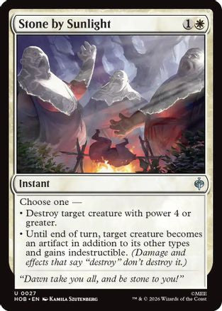 Stone by Sunlight (HOB-027) [The Hobbit] Foil MTG Single Wizards of the Coast