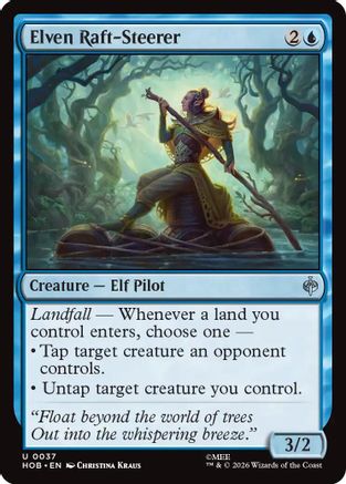 Elven Raft-Steerer (HOB-037) [The Hobbit] MTG Single Wizards of the Coast