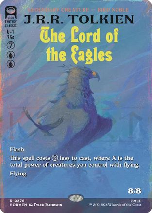 The Lord of the Eagles (Surge Foil) (HOB-276) [The Hobbit] Foil MTG Single Wizards of the Coast