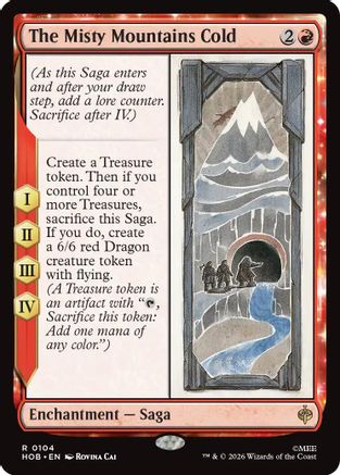 The Misty Mountains Cold (HOB-104) [The Hobbit] MTG Single Wizards of the Coast