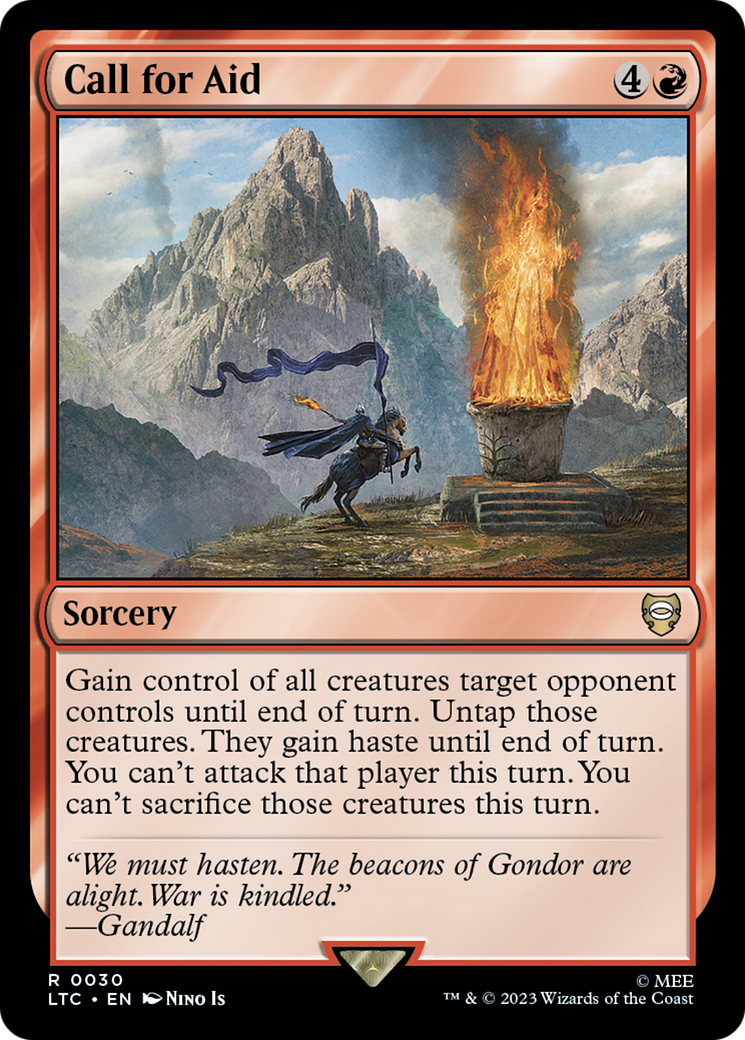 Call for Aid (LTC-030) [Tales of Middle-earth Commander] MTG Single Wizards of the Coast
