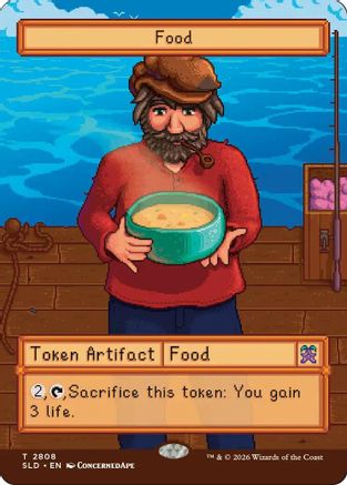 Food Token (2808) (SLD-2808) [Secret Lair] Drop Series MTG Single Wizards of the Coast