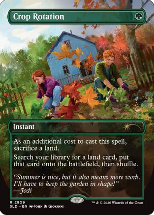 Crop Rotation (SLD-2809) [Secret Lair] Drop Series Foil MTG Single Wizards of the Coast