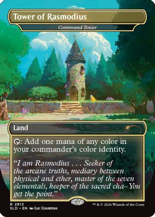 Tower of Rasmodius - Command Tower (SLD-2812) [Secret Lair] Drop Series Foil MTG Single Wizards of the Coast