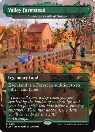 Valley Farmstead - Yavimaya, Cradle of Growth (SLD-2813) [Secret Lair] Drop Series Foil MTG Single Wizards of the Coast