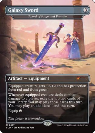 Galaxy Sword - Sword of Forge and Frontier (SLD-2817) [Secret Lair] Drop Series Foil MTG Single Wizards of the Coast