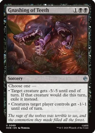 Gnashing of Teeth (HOB-069) [The Hobbit] Foil MTG Single Wizards of the Coast