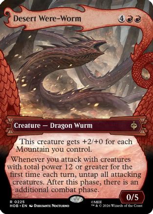 Desert Were-Worm (HOB-225) [The Hobbit] Foil MTG Single Wizards of the Coast