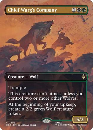 Chief Warg's Company (HOB-208) [The Hobbit] MTG Single Wizards of the Coast