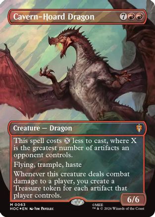 Cavern-Hoard Dragon (Surge Foil) (HOC-063) [The Hobbit: Eternal-Legal] Foil MTG Single Wizards of the Coast