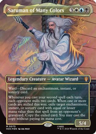 Saruman of Many Colors (Surge Foil) (HOC-075) [The Hobbit: Eternal-Legal] Foil MTG Single Wizards of the Coast