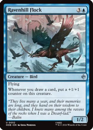 Ravenhill Flock (HOB-052) [The Hobbit] Foil MTG Single Wizards of the Coast