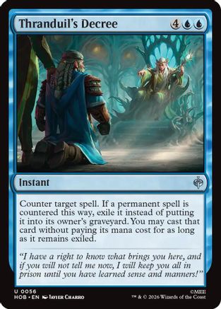 Thranduil's Decree (HOB-056) [The Hobbit] MTG Single Wizards of the Coast