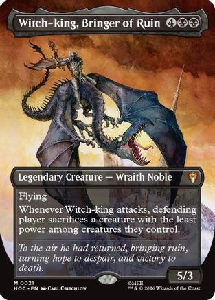 Witch-king, Bringer of Ruin (HOC-021) [The Hobbit: Eternal-Legal] MTG Single Wizards of the Coast