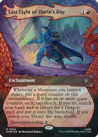 Last Light of Durin's Day (Surge Foil) (HOB-264) [The Hobbit] Foil MTG Single Wizards of the Coast