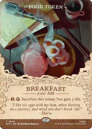 Food Token (2545) (SLD-2545) [Secret Lair] Drop Series Foil MTG Single Wizards of the Coast
