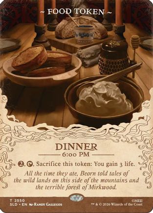 Food Token (2550) (SLD-2550) [Secret Lair] Drop Series Foil MTG Single Wizards of the Coast