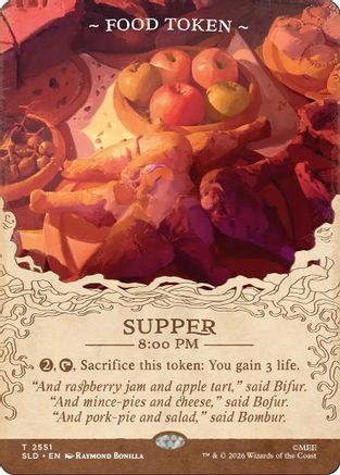 Food Token (2551) (SLD-2551) [Secret Lair] Drop Series Foil MTG Single Wizards of the Coast