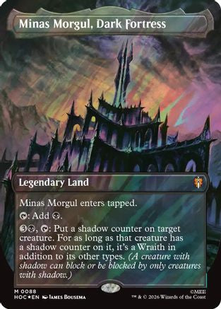 Minas Morgul, Dark Fortress (Surge Foil) (HOC-088) [The Hobbit: Eternal-Legal] Foil MTG Single Wizards of the Coast