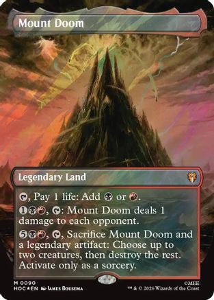 Mount Doom (Surge Foil) (HOC-090) [The Hobbit: Eternal-Legal] Foil MTG Single Wizards of the Coast