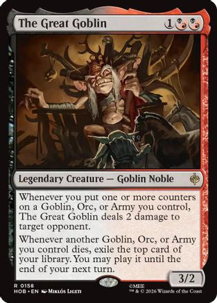 The Great Goblin (HOB-158) [The Hobbit] MTG Single Wizards of the Coast