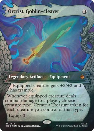 Orcrist, Goblin-cleaver (Surge Foil) (HOB-272) [The Hobbit] Foil MTG Single Wizards of the Coast