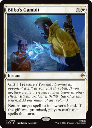 Bilbo's Gambit (HOB-005) [The Hobbit] Foil MTG Single Wizards of the Coast