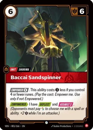 Baccai Sandspinner (001/166) [Vendetta] Foil