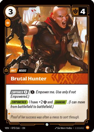 Brutal Hunter (070/166) [Vendetta] Foil
