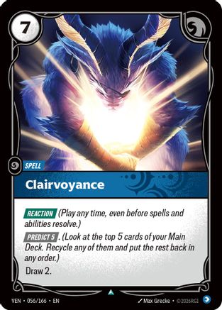 Clairvoyance (056/166) [Vendetta] Foil