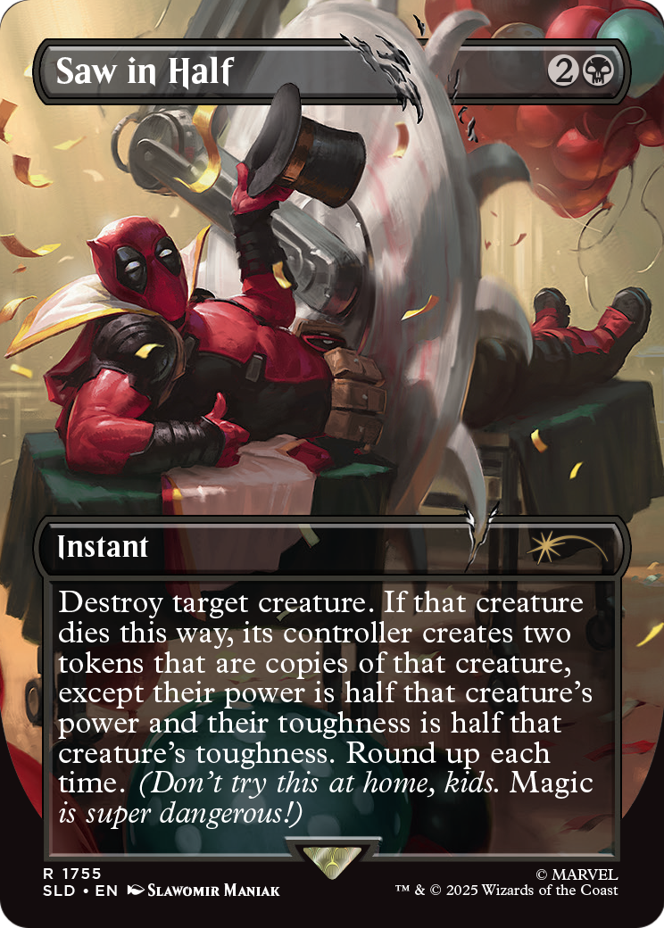 Saw in Half (SLD-1755) [Secret Lair Drop] (Borderless)