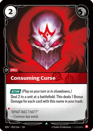 Consuming Curse (010/166) [Vendetta] Riftbound Singles Riot Games