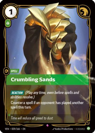 Crumbling Sands (039/166) [Vendetta] Foil Riftbound Singles Riot Games