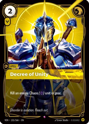 Decree of Unity (131/166) [Vendetta] Foil Riftbound Singles Riot Games
