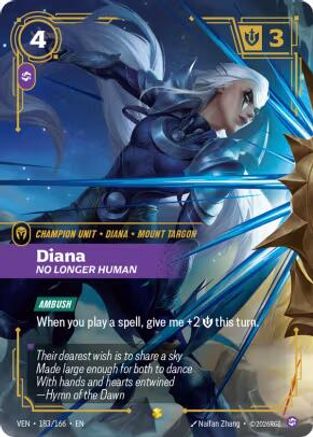 Diana, No Longer Human (Overnumbered) (183/166) [Vendetta] Foil Riftbound Singles Riot Games