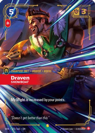 Draven, Showboat (172/166) [Vendetta] Foil Riftbound Singles Riot Games