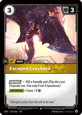 Escaped Grayback (124/166) [Vendetta] Riftbound Singles Riot Games