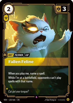 Fallen Feline (132/166) [Vendetta] Foil Riftbound Singles Riot Games