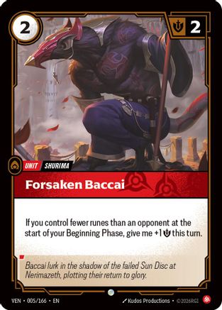 Forsaken Baccai (005/166) [Vendetta] Foil