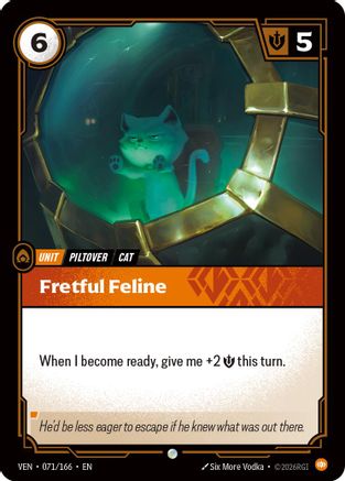 Fretful Feline (071/166) [Vendetta] Riftbound Singles Riot Games