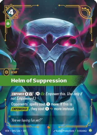 Helm of Suppression (045/166) [Vendetta] Foil Riftbound Singles Riot Games