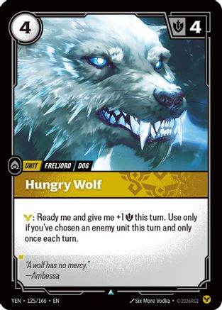 Hungry Wolf (125/166) [Vendetta] Foil