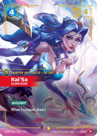Kai'Sa, Survivor (SP1/006) [Vendetta] Foil Riftbound Singles Riot Games