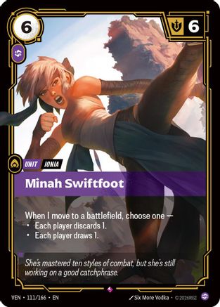 Minah Swiftfoot (111/166) [Vendetta] Foil Riftbound Singles Riot Games