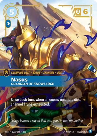 Nasus, Guardian of Knowledge (Overnumbered) (178/166) [Vendetta] Foil Riftbound Singles Riot Games