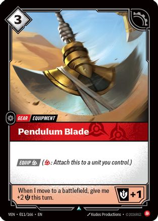 Pendulum Blade (011/166) [Vendetta] Riftbound Singles Riot Games
