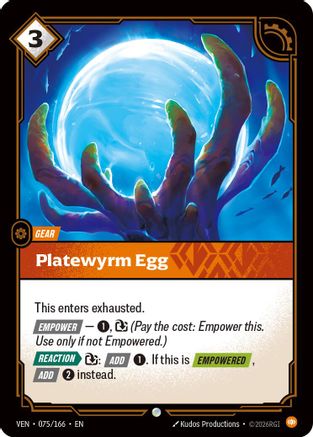 Platewyrm Egg (075/166) [Vendetta] Foil Riftbound Singles Riot Games